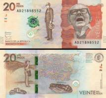 *20 000 pesos Kolumbia 2015-22, P461 UNC - Kliknutím na obrázok zatvorte -